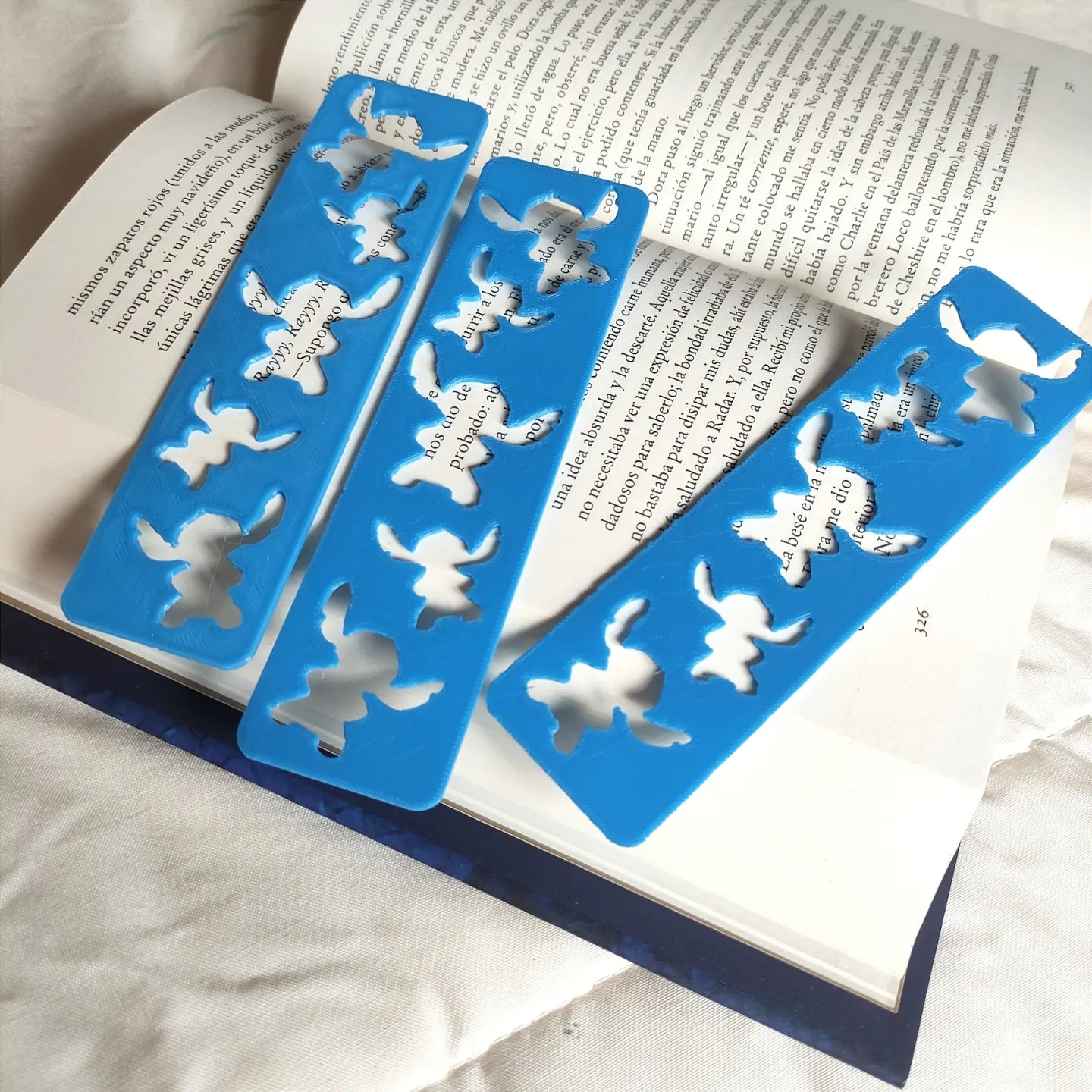 Marcapáginas para libro inspirado en lilo y stitch de disney