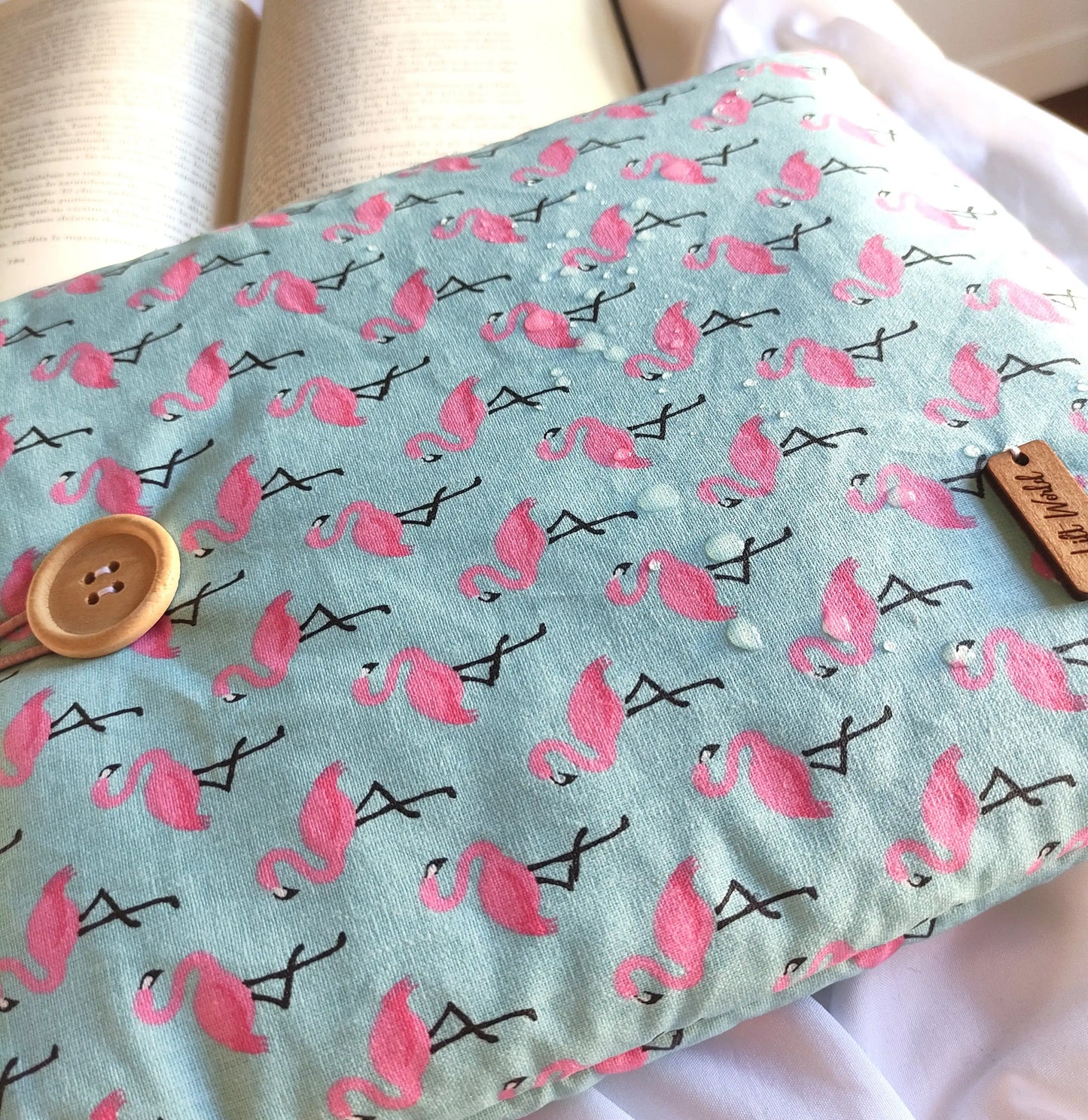 funda de tela impermeable para libro