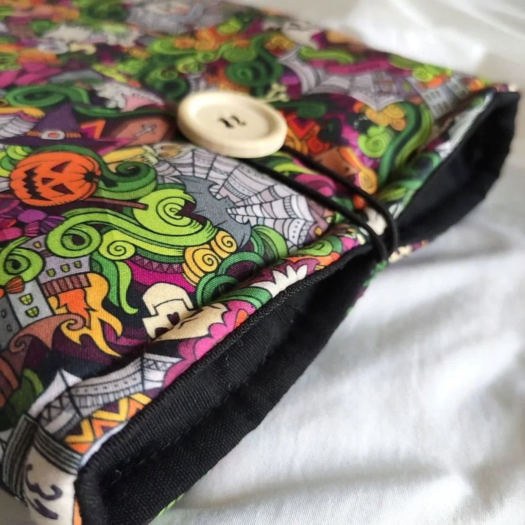 Funda de tela para libros de terror y miedo