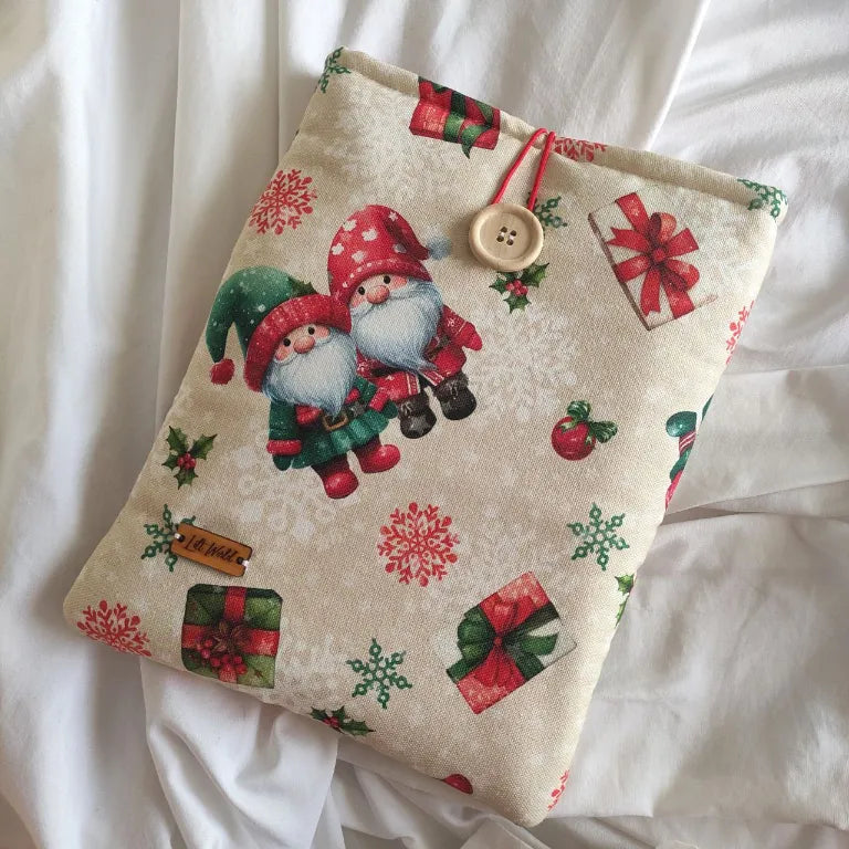 funda para libro de gnomo navideño