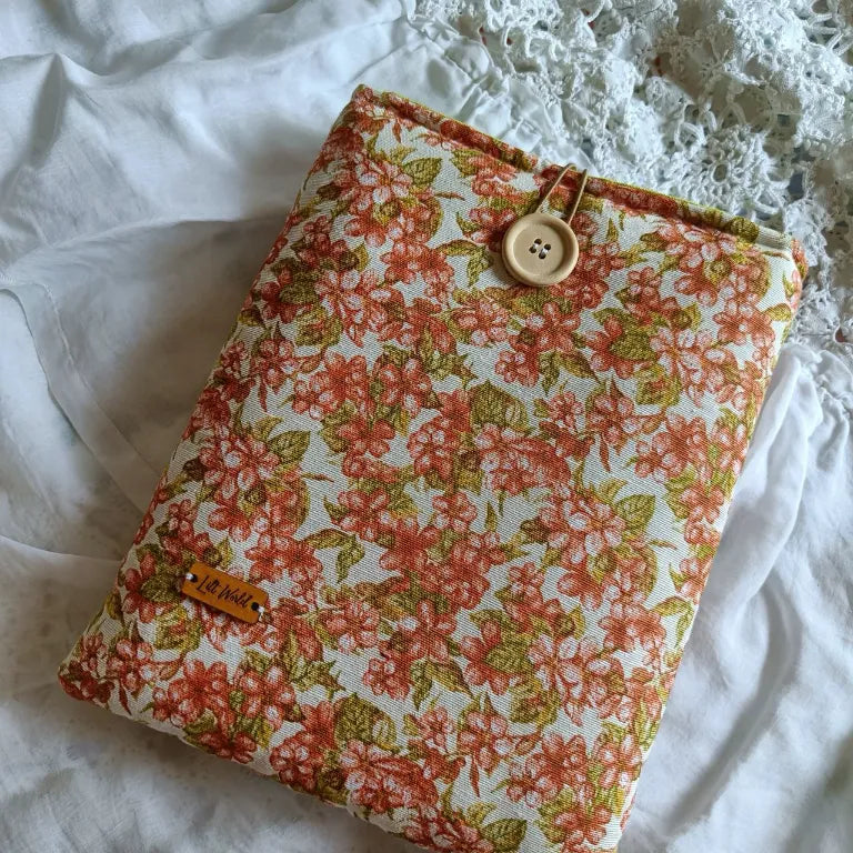 funda para libro y kindle con estampado de flores