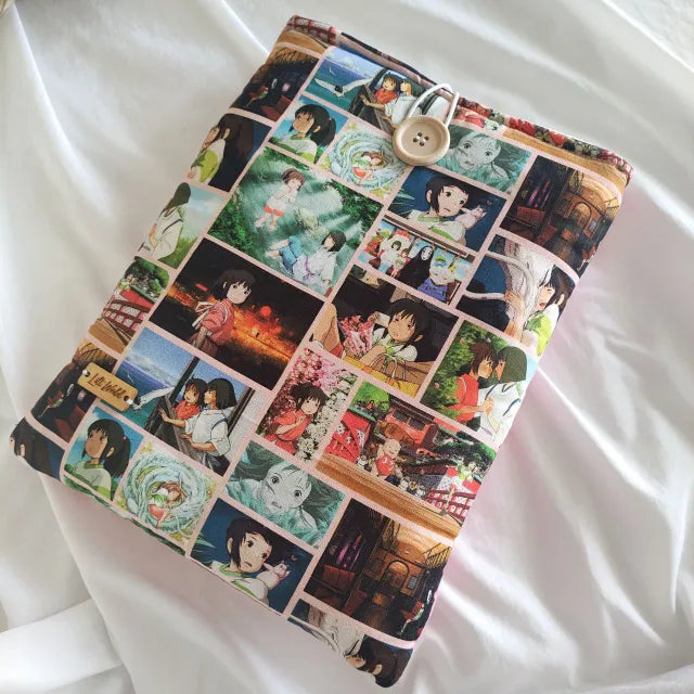 Funda para libro y Kindle inspirada en El Viaje de Chihiro - Protege tu lectura con estilo Ghibli