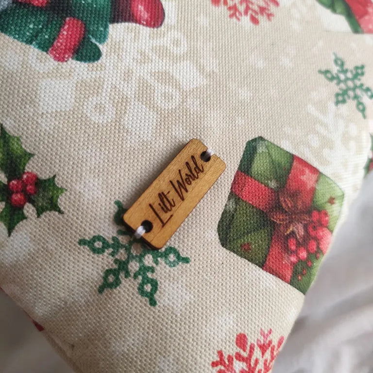 funda de tela acolchada para libro y kindle gnomo noel marca lilt world