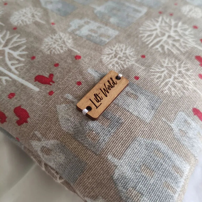 funda de tela pueblo noel