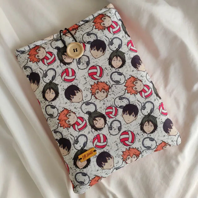 Funda para libro y Kindle inspirada en Haikyuu! - Diseño con personajes del anime de voleibol