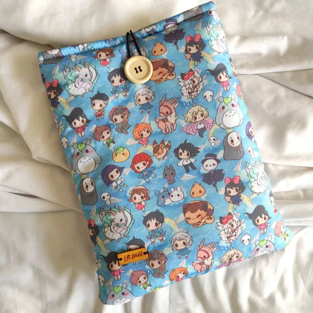 Funda de tela acolchada para libro de Studio Ghibli