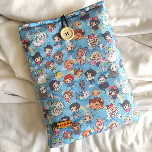 Funda de tela acolchada para libro de Studio Ghibli