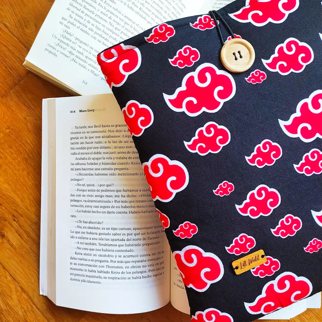 funda de tela para libro otaku