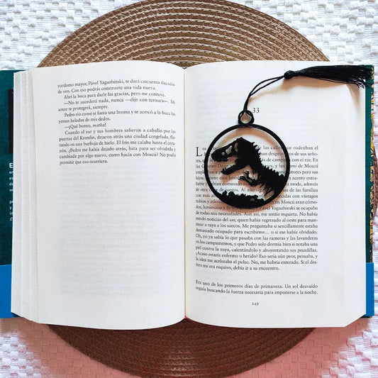 marcapáginas para libro de dinosaurio