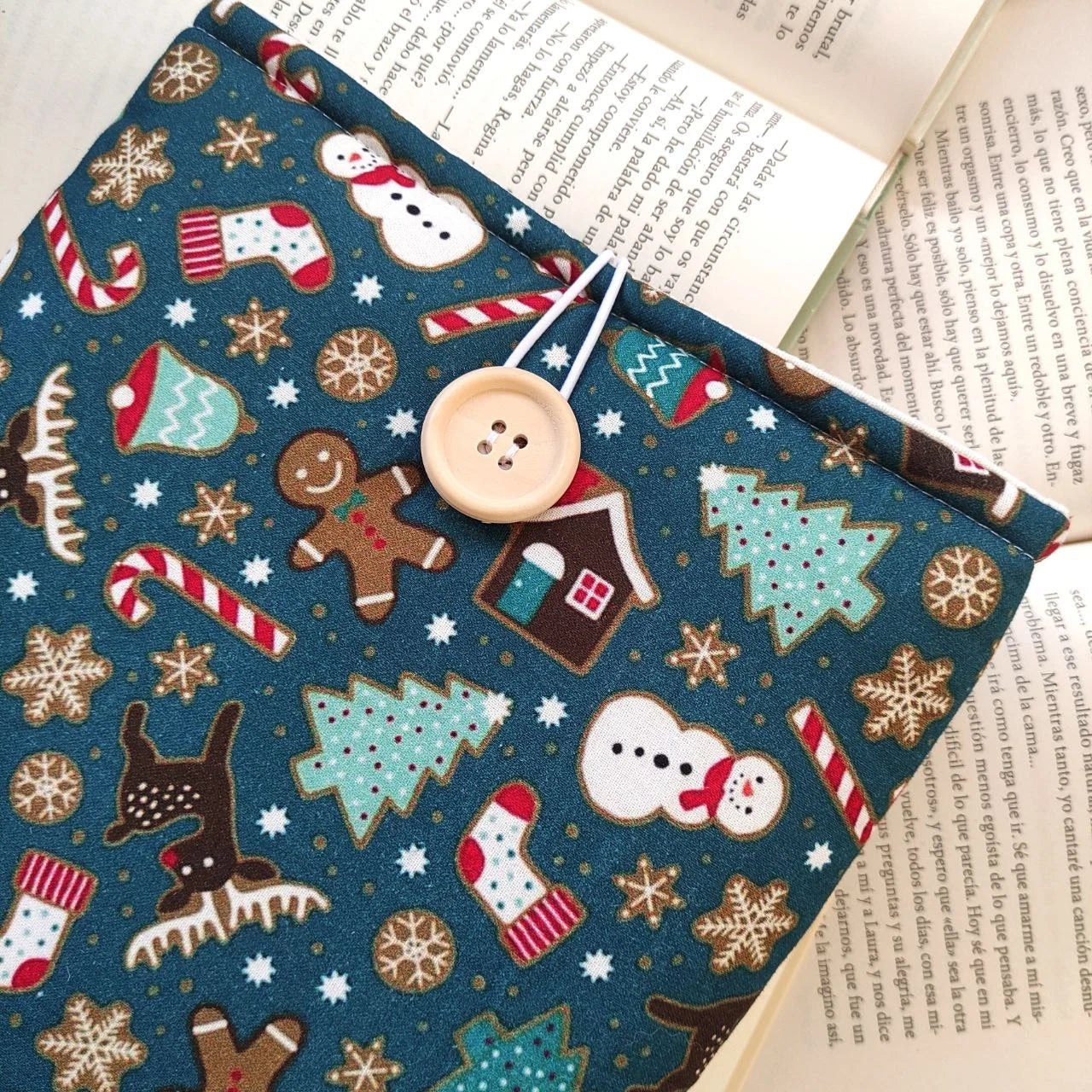 Funda para Libro y Kindle: Dulce de Navidad