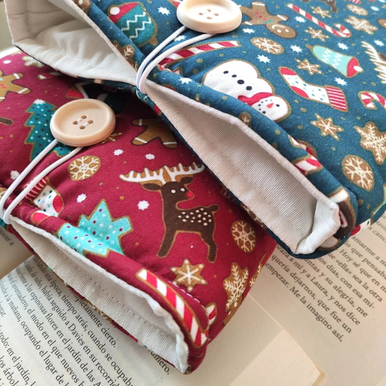 Funda para Libro y Kindle: Dulce de Navidad