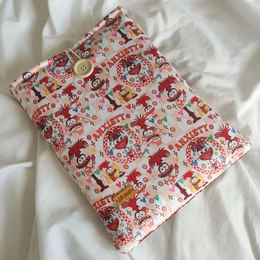 funda de tela para libro y kindle de Ansiedad de Inside Out 2
