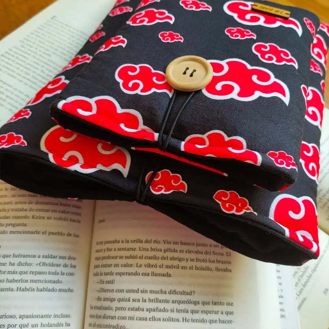 funda para libro y kindle de naruto akatsuki