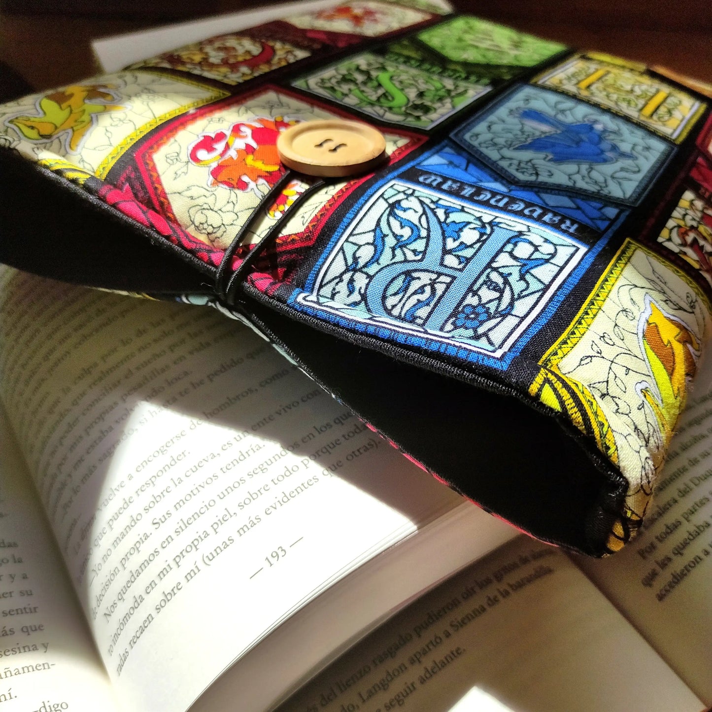 Funda de tela para libros de las casas de Harry Potter