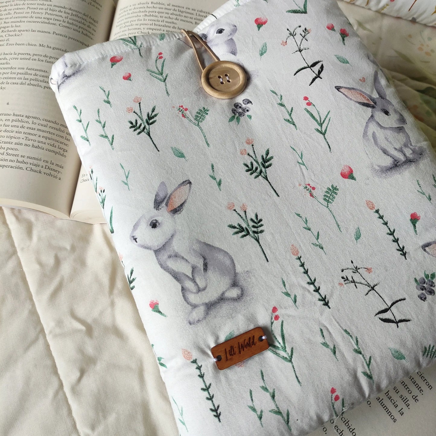 Funda de tela para libro Lola