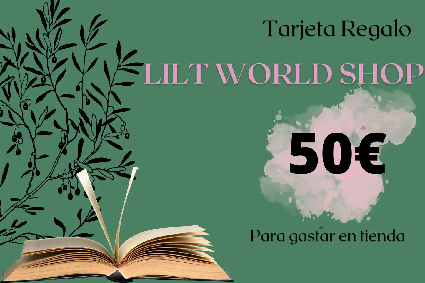 Tarjeta Regalo 50 eur Lilt World Shop