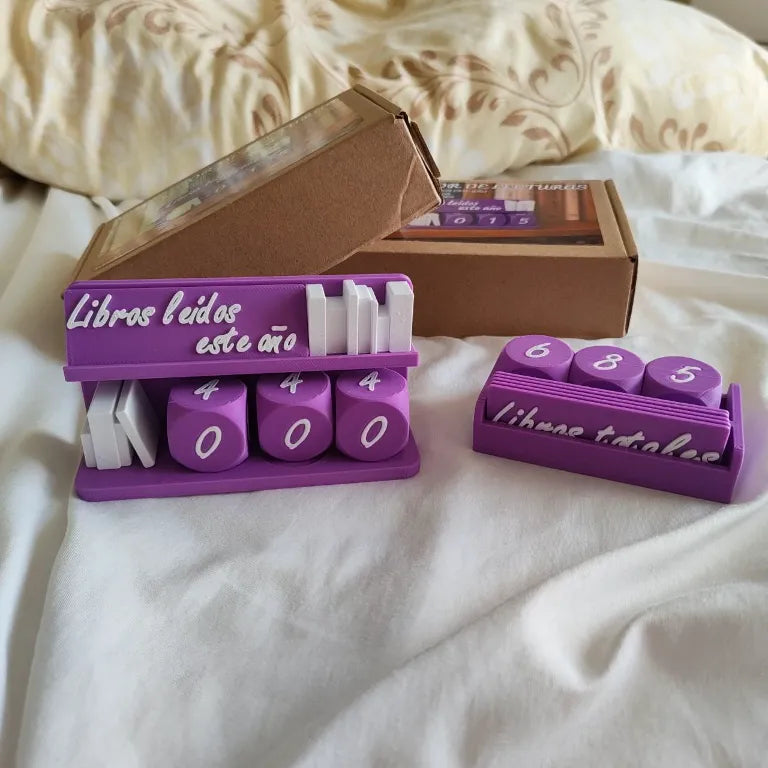 contador de lecturas con dados para contar libros y mangas