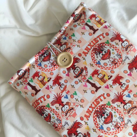 Funda para libro y Kindle con reverso marrón y diseño emotivo