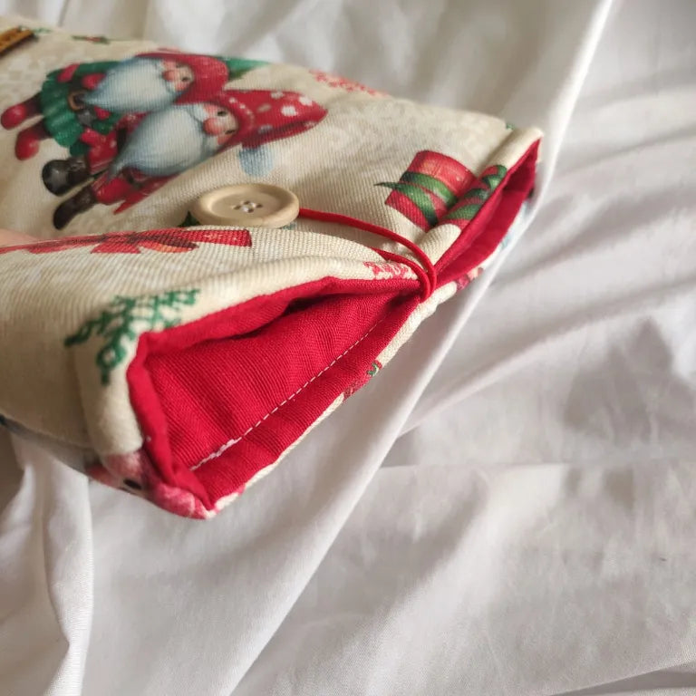 funda para libro y kindle gnomo noel