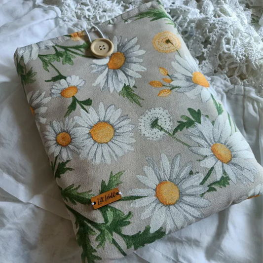 Funda con margaritas para Kindle o libro tamaño estándar