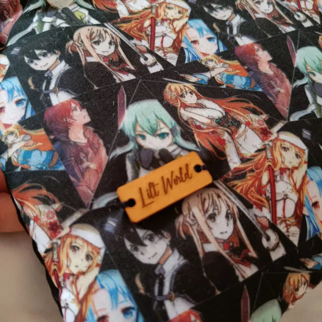 funda para libro y kindle con personajes de sword art online estampados