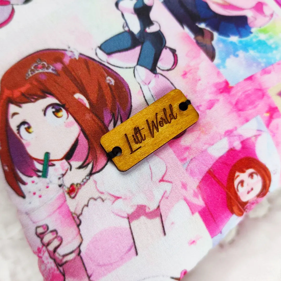 funda de tela del personaje Ochako de My Hero Academia