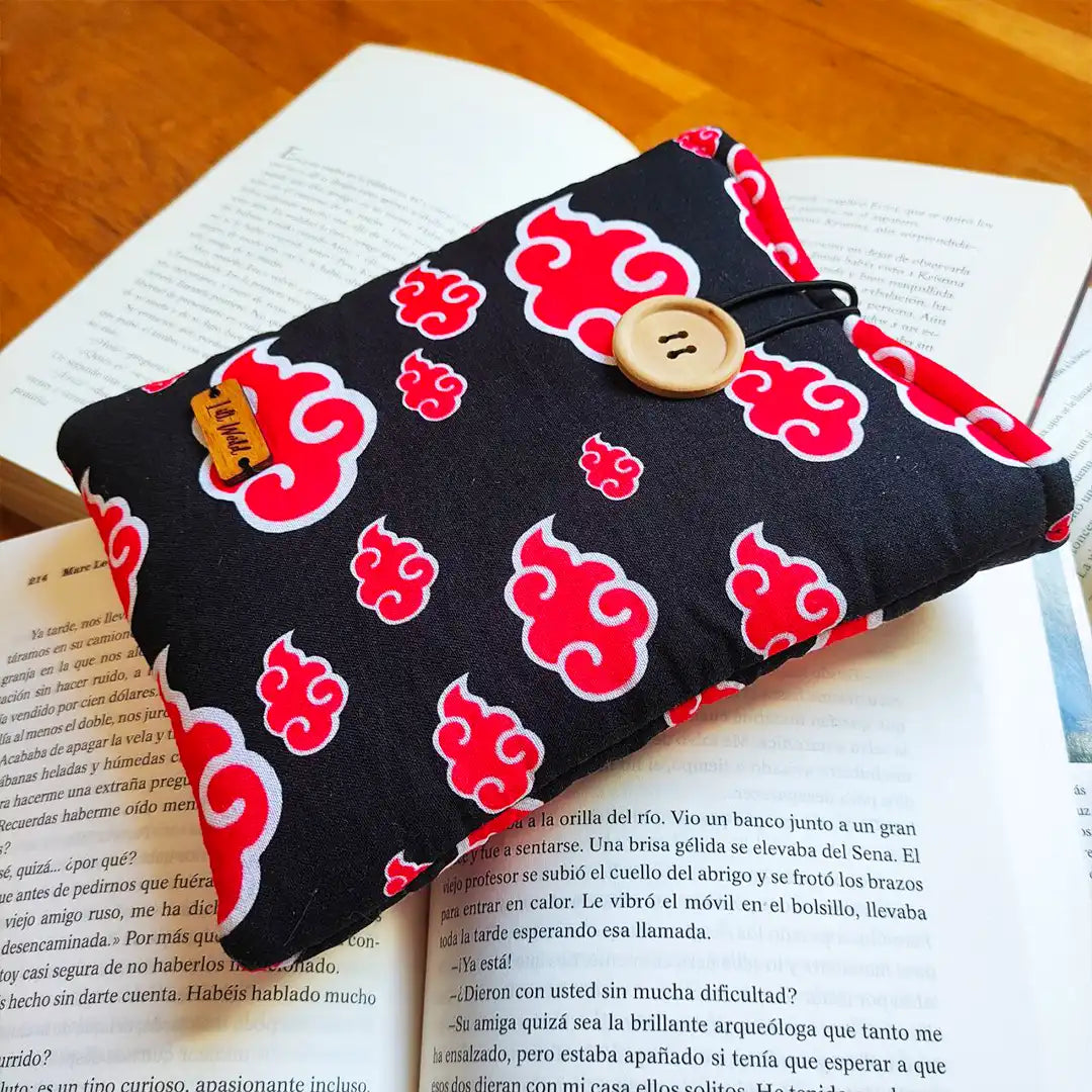 funda para ebook, libro electrónico y kindle de naruto, akatsuki