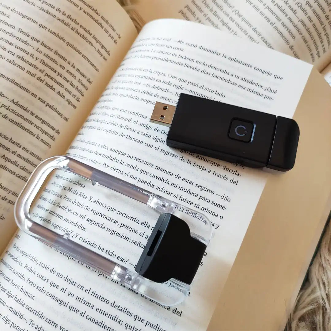 lámpara de lectura usb para libro