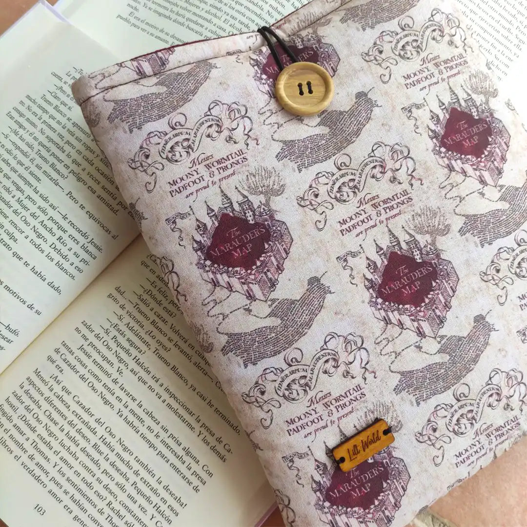 Funda de tela para libro de la saga Harry Potter, regalo perfecto para lectores y fans