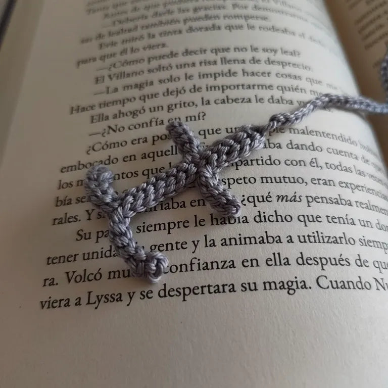 marcapáginas de crochet para fans de anime