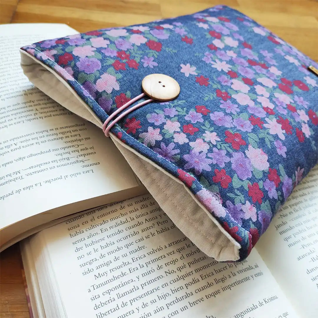 Funda de tela para libros grandes y de bolsillo