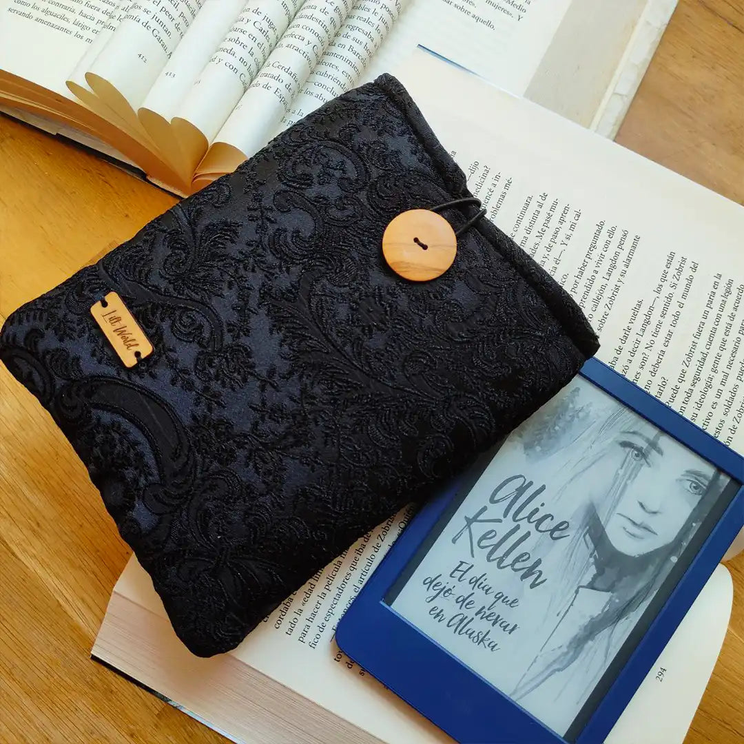 funda de tela negra para kindle, Corte Noche