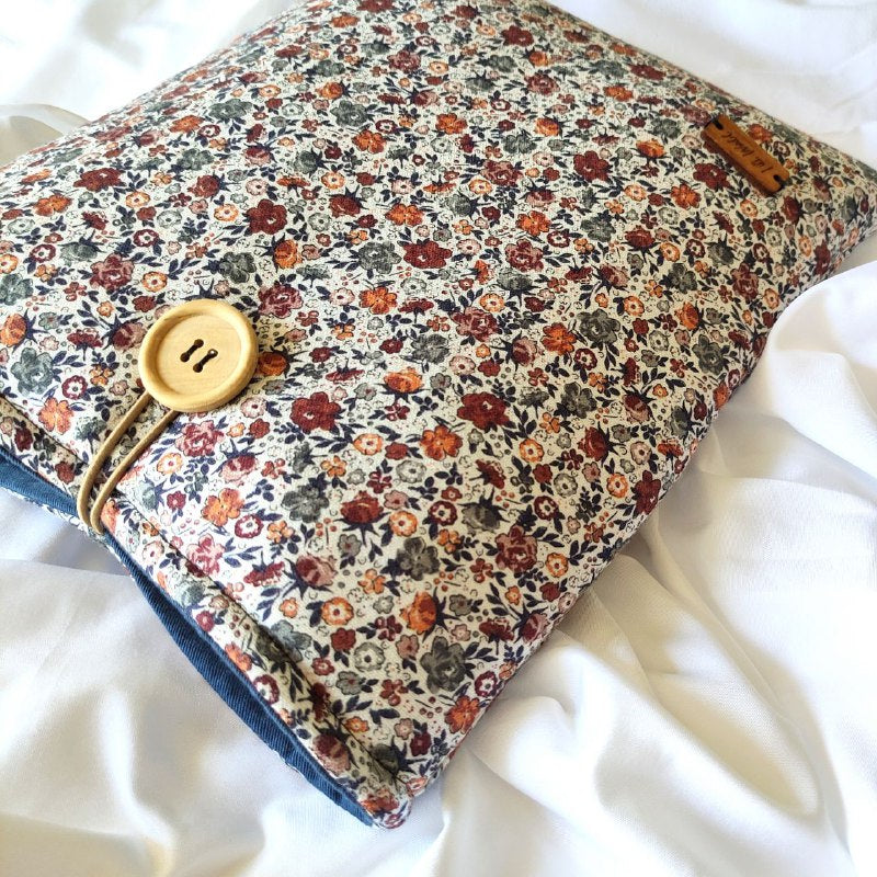 funda para libro de estampado floral otoñal