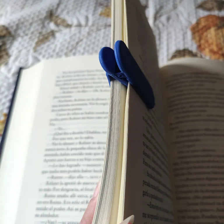 marcapáginas con pinza