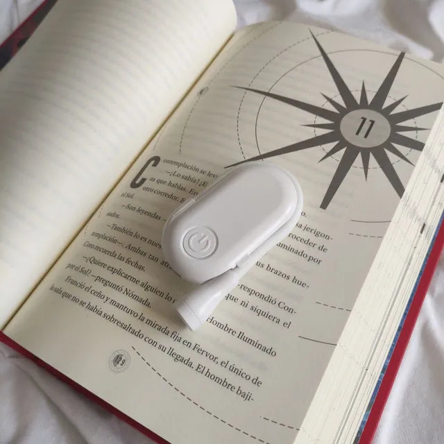 Lámpara de lectura con brazo flexible y batería recargable USB-C - Perfecta para Kindle y libros físicos
