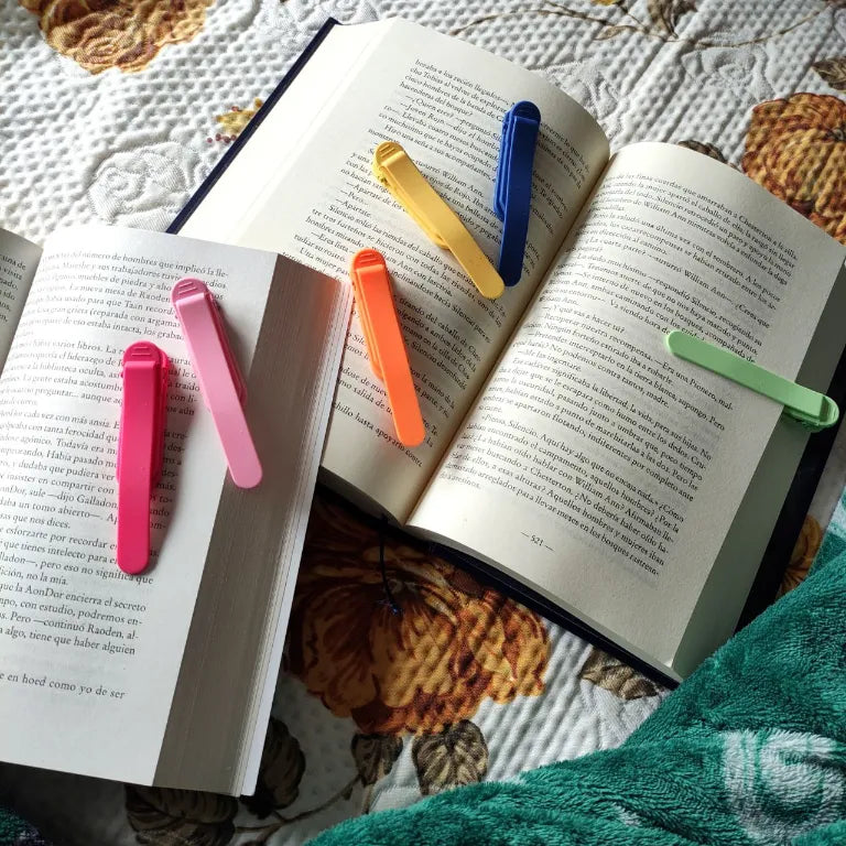 Marcapáginas de silicona automático en varios colores
